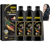 Shampoo Colorante Nero,2pcs Black Hair Dye Shampoo 3 in 1,Shampoos per Capelli Neri per Capelli Grigi,Shampoos Colorant Nero Donna Uomo,Shampooss Capellis Colorati Istantanea,Colorant Capellis