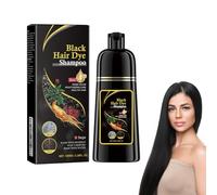 Shampoo Colorante Nero a Lunga Permanenza, Hair Dye Shampoo, Formula Rivitalizzante con Pigmenti Naturali, Copertura Ottimale dei Capelli Bianchi, Adatto a Tutti i Tipi di Capelli