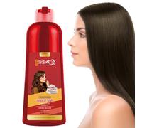 Shampoo colorante per capelli a bolle, shampoo colorante a lunga durata, kit di tintura per capelli con shampoo in schiuma con estratto di piante, regalo di compleanno per uomini e donne