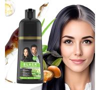 Shampoo Colorante per Capelli | Colorazione Naturale Anticrespo - Shampoo Nutriente Coprente per Capelli Ricci Fini Spessi Barba Rigenerazione Cura Quotidiana Domestica 500 ml