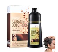 Shampoo colorante per capelli grigio argento - shampoo naturale tintura per capelli copre i capelli grigi, shampoo a colori a lunga durata per uomini e donne, tinture per capelli shampoo, 500