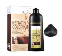 Shampoo colorante per capelli nero, per uomini e donne, per capelli grigi, Black Hair Dye, per capelli secchi, 500 ml