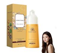 Shampoo colorante per capelli Petal Rose, nutriente naturale, shampoo naturale a lunga tenuta, estratti botanici, colorazione sana per capelli, copre i capelli grigi, unisex