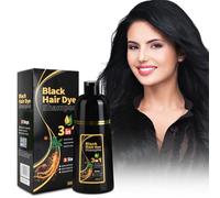 Shampoo Colorante per Capelli, Shampoo Istantaneo per Capelli Neri, 3 in 1 Shampoo Colorante Alle Erbe, Black Hair Dye Shampoo per Uomini e Donne, 500 ml