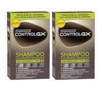 Shampoo Colorante per Uomo, Riduce il Grigio Gradualmente, con Aloe Vera e Olio di Cocco, Ideale per Tutti i Colori di Capelli dal Castano Chiaro al Nero, 118ml (2 Confezioni)