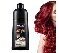 Shampoo Colorante Rosso Vino Istantaneo, Ingredienti Naturali Vegetali Olio Di Cocco Tintura Per Capelli Organica 100 Copertura Rosso Vino Colorazione Rapida Shampoo Colore A Lunga Durata 500 Ml