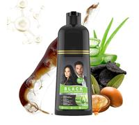 Shampoo colorante tinture per capelli, copertura immediata del grigio, shampoo nutriente per la copertura del grigio, 500 ml, per ricci, capelli densi, cura quotidiana