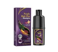 Shampoo Colorante Viola, Aggiunge Lucentezza e Morbidezza, Copertura Totale dei Capelli Bianchi, Rinforza la Cheratina dei Capelli, Applicazione Semplice a Casa, Perfetto per Rinvigorire il Colore