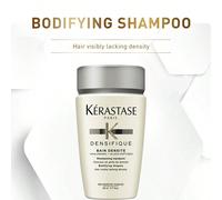 Shampoo corporizzante DENSIFIQUE da 80 ml per volume e spessore, formula Bain Densite Repulpant per capelli danneggiati, acido ialuronico e glucopeptidi per capelli lisci e lucenti, antiforfora e anti