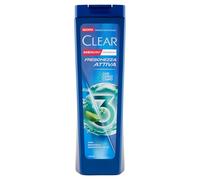 6 Flaconi CLEAR MEN Shampoo Freschezza Attiva 3 in 1 con Mentolo 225ml