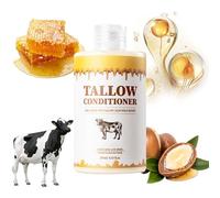 Shampoo di sego di manzo e set di balsamo, kit per la cura dei capelli del sego naturale, controllo olio liscio rafforzare i capelli (B)