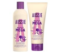 Shampoo e Balsamo Mighty Mega Aussie 2 Pack Bundle con 1 x 300 ml Volume Shampoo e 1 x 200ml Volume Balsamo - Lift for Limp Hair Mega