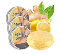 Shampoo e saponi naturali a base vegetale per capelli lisci, puliti, idratati e riparati. Disponibili in tre formati: sesamo nero, riso e zenzero (confezione da 3).