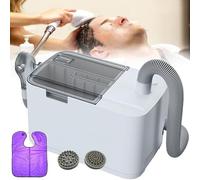 Shampoo elettrico, 5 l, con 2 testine di massaggio, temperatura di esercizio da 0 a 40 °C, adatto per persone a letto, disabilità, anziani e in gravidanza.