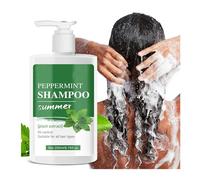 Shampoo estivo alla menta piperita, formula per il controllo dell'olio, estratto vegetale, 200 ml, tutti i tipi di capelli