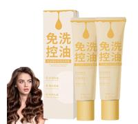 Shampoo Fluffy Oil Control, Shampoo Fluffy Oil Control senza risciacquo, Shampoo Leave-In Oil Control, Shampoo secco, Shampoo per capelli soffici, Shampoo per capelli secchi soffici (2 pezzi)