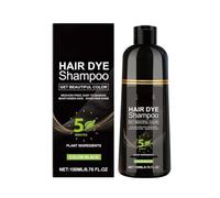 Shampoo for capelli neri | Copre facilmente i capelli grigi; Nutre i capelli e migliora la secchezza e l'effetto crespo durante la colorazione(3pcs)