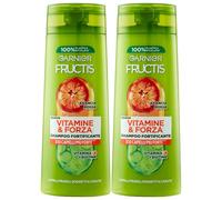 Shampoo Fortificante VITAMINE & FORZA, Capelli Più Forti X10, Con Arancia Rossa, Vitamina C e Biotina. Per Capelli Fragili, Soggetti a Caduta 250ml (2 Flaconi)
