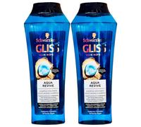 Shampoo Idratante AQUA REVIVE, Rende i Capelli Luminosi e Visibilmente Sani, Senza Appesantire. Con Hyaluron-Complex e Marine Algae. Per Capelli Da Normali a Secchi 250ml (2 Flaconi)