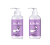 Shampoo idratante for capelli ricci | Detergente delicato for il controllo dell'effetto crespo for ricci morbidi e definiti(2PCS)