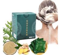 Shampoo in polvere alle erbe botaniche per la cura dei capelli, polvere detergente per capelli biologica alle erbe, idratazione profonda, lisciante e detergente, per un cuoio capelluto sano