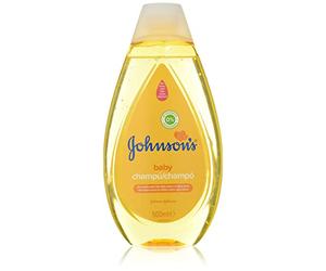 Shampoo Johnson's Baby Classic avec formule Cry No More 500 ml, Shampoing hypoallergénique et au pH équilibré pour nourrissons et enfants, Shampoing sans sulfate ni parabène, L'emballage peut varier