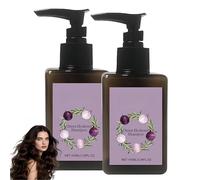 Shampoo Lisciante all'Estratto di Cipolla, Shampoo Nutriente per Capelli, Lisciante per il Cuoio Capelluto, Migliora la Texture e la Lucentezza, per Tutti i Tipi di Capelli Donna e Uomo (2Pezzo)