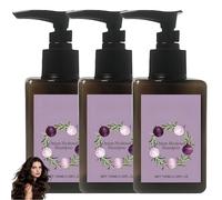 Shampoo Lisciante all'Estratto di Cipolla, Shampoo Nutriente per Capelli, Lisciante per il Cuoio Capelluto, Migliora la Texture e la Lucentezza, per Tutti i Tipi di Capelli Donna e Uomo (3Pezzo)