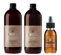 SHAMPOO MASCHERA MAGIC ARGAN DISCIPLINE + ABSOLUTE OIL KIT LISCIANTE
