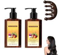 Shampoo Nutriente 3 in 1, Shampoo Al Rosmarino, Idratante E Volumizzante Ripara, Rinforza Le Radici E Dona Lucentezza, Lucentezza Leggera Per Tutti I Tipi Di Capelli (2pcs)