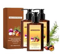 Shampoo Nutriente 3 in 1, Shampoo Idratante Volumizzante, Rinforza Le Radici E Dona Lucentezza, Lucentezza Leggera Per Tutti I Tipi Di Capelli (3pcs)