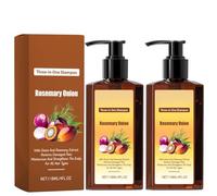 Shampoo nutriente e condizionante 3 in 1, liscia e rinforza i capelli, riduce la caduta (2PCS)