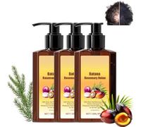 Shampoo nutriente e condizionante, olio di batana, rosmarino e cipolla, riduce la caduta dei capelli, rinforza le radici e dona lucentezza, capelli più folti e forti (3pcs)