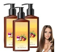 Shampoo nutriente e condizionante, shampoo idratante e volumizzante, ripara, rinforza e nutre tutti i tipi di capelli, dona lucentezza e lascia i capelli morbidi (3 pezzi)