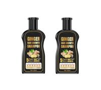 Shampoo nutriente for capelli alle erbe allo zenzero | Detergente delicato for la pulizia delle radici, for capelli lisci e gestibili, completamente luminosi(2PCS)