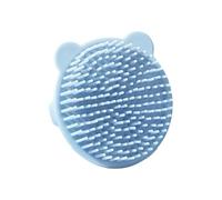 Shampoo per bambini Strumento di massaggio in silicone Spazzola delicata per cuoio capelluto delicato Design orso Impugnatura antiscivolo Tempo del bagno Essenziale Massaggiatore del cuoio capelluto