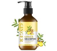 Shampoo per capelli allo zenzero, shampoo naturale anti-forfora allo zenzero per la pulizia della perdita dei capelli, idratante, controllo crespo per rafforzare i capelli, per tutti i tipi di