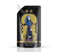 Shampoo per capelli neri da 240 ml, shampoo nutriente per piante di Ganoderma Atrum nero Shouwu per perdita di capelli, shampoo per piante allo zenzero per condizionamento e mantenimento