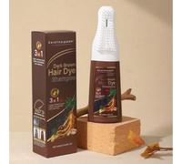 Shampoo per capelli neri e castani, Dissar, Shampoo per capelli grigi coprente al 100%, Shampoo allo zenzero, Tintura istantanea all'olio di serpente in 8 minuti NOVITÀ Shampoo per capelli neri e cast