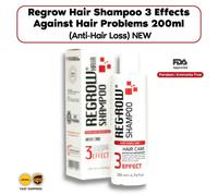 Shampoo per capelli ricrescita 3 effetti contro i problemi dei capelli 200 ml...