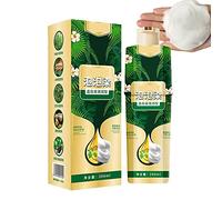 Shampoo per capelli vegetali, 300 ml, colore immediato per la copertura dei capelli grigi, tintura naturale per capelli | Shampoo per capelli marrone castagno per uomo e donna