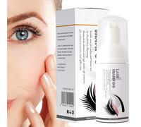 Shampoo per ciglia, 30 ml, detergente delicato per ciglia, detergente per palpebre schiumoso per estensioni e ciglia naturali, non irritante, perfetto per uso professionale e domestico Olcana