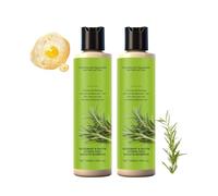 Shampoo per la crescita dei capelli al rosmarino, shampoo ispessente e rinforzante con cheratina idrolizzata, formula nutriente e idratante, morbido e soffice per la pulizia (2pcs)