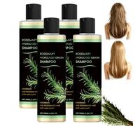 Shampoo per la crescita dei capelli con rosmarino, rinforzante (4pcs) | Set di shampoo e balsamo al rosmarino 2 in 1, pulisce delicatamente il cuoio capelluto, sostiene l'aspetto più spesso