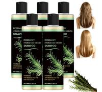 Shampoo per la crescita dei capelli con rosmarino, rinforzante (5pcs) | Set di shampoo e balsamo al rosmarino 2 in 1, pulisce delicatamente il cuoio capelluto, sostiene l'aspetto più spesso
