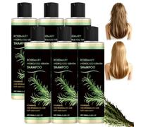 Shampoo per la crescita dei capelli con rosmarino, rinforzante (6 pezzi) | Set di shampoo e balsamo al rosmarino 2 in 1, pulisce delicatamente il cuoio capelluto, sostiene l'aspetto più spesso