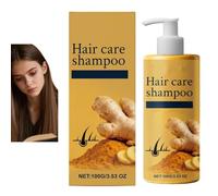 Shampoo per la cura dei capelli allo zenzero - Formula lenitiva per cuoio capelluto e controllo dell'olio, supporta cuoio capelluto equilibrato, pulizia profonda, idratazione (1PCS)