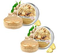 Shampoo per ricrescita dei capelli allo zenzero, sapone solido allo zenzero biologico, 100% naturale shampoo bar per capelli, favorisce la crescita dei capelli (2 pezzi)
