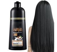 Shampoo per tintura per capelli neri,500 ml i capelli in pochi minuti, colore duraturo, stimola i capelli secchi, crespi