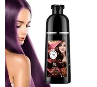 Shampoo per tintura per capelli, shampoo per tintura per capelli naturale, shampoo colore istantaneo, schiuma ricca, 450 ml, pulizia profonda, soluzione per la cura dei capelli senza